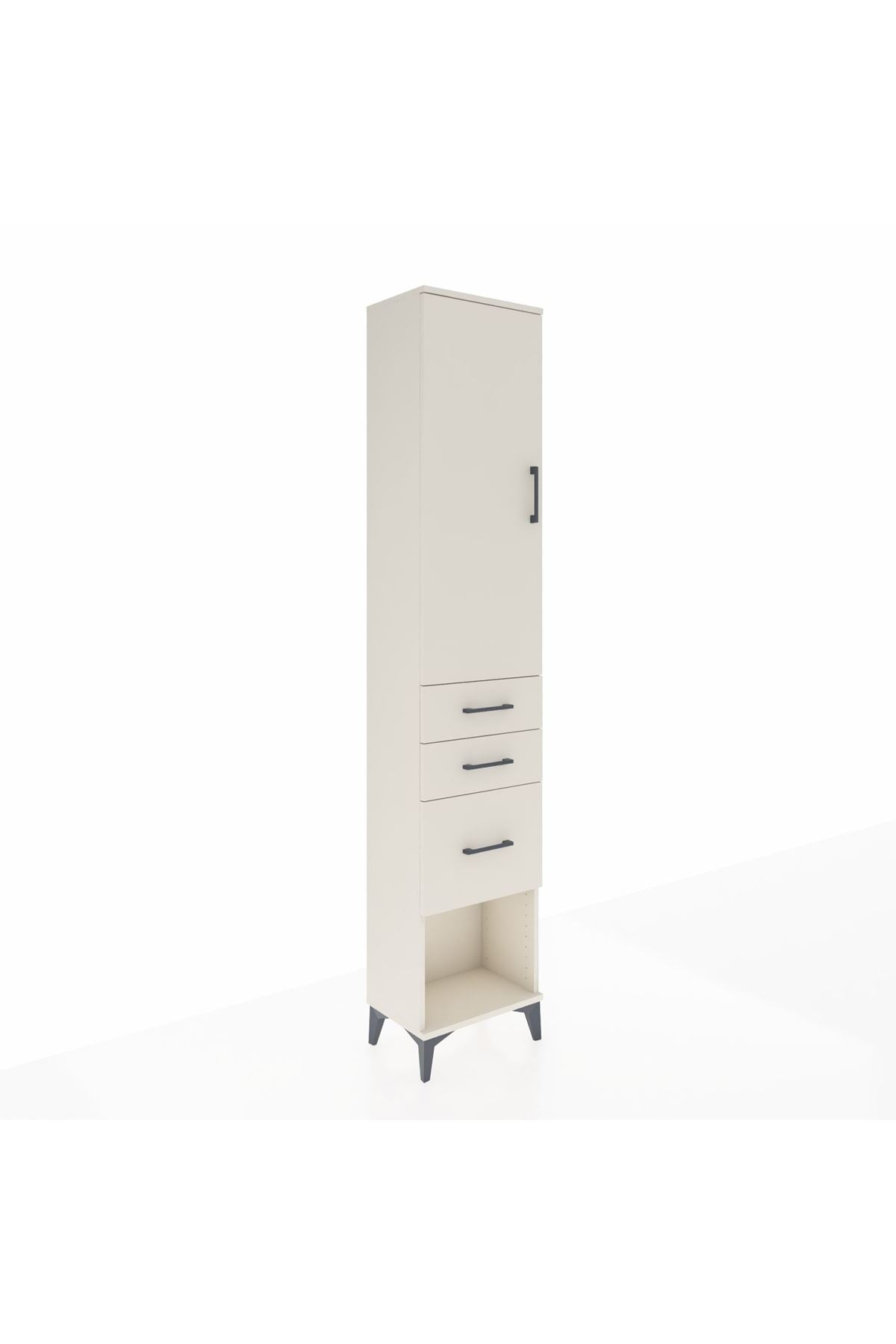 Arges Dolap 2 Raflı 3 Çekmeceli Tek Askılı 44x30x221 - S28M150V1A