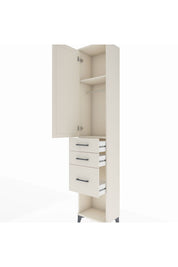Arges Dolap 2 Raflı 3 Çekmeceli Tek Askılı 44x30x221 - S28M150V1A