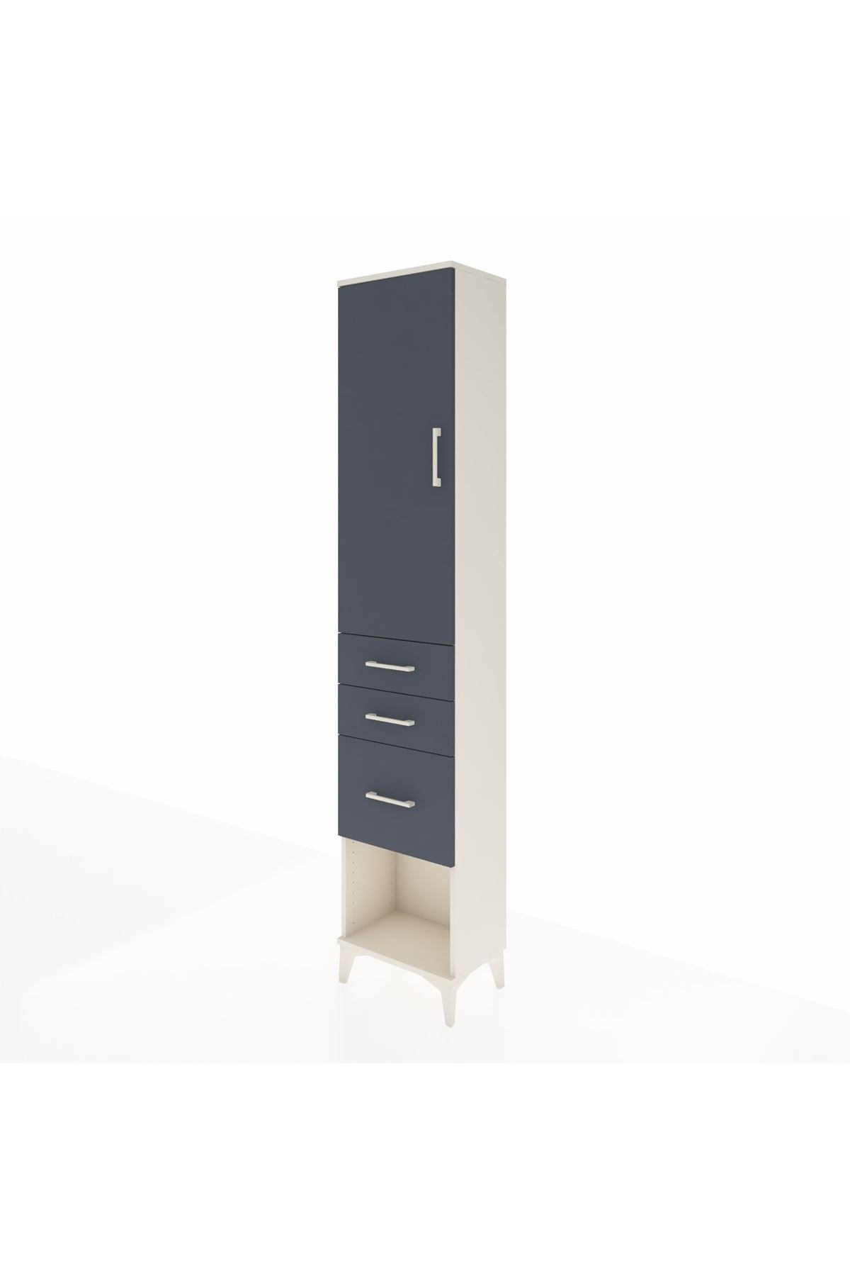 Arges Dolap 2 Raflı 3 Çekmeceli Tek Askılı 44x30x221 - S28M150V2A