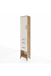Arges Dolap 2 Raflı 3 Çekmeceli Tek Askılı 44x30x221 - S28M150V7A