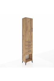 Arges Dolap 2 Raflı 3 Çekmeceli Tek Askılı 44x30x221 - S28M150V9A