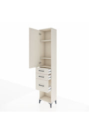 Arges Dolap 3 Raflı 3 Çekmeceli Tek Kapaklı 44x30x221 - S28M151V1A