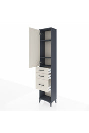 Arges Dolap 3 Raflı 3 Çekmeceli Tek Kapaklı 44x30x221 - S28M151V4A