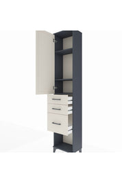 Arges Dolap 3 Raflı 3 Çekmeceli Tek Kapaklı 44x30x221 - S28M151V4A