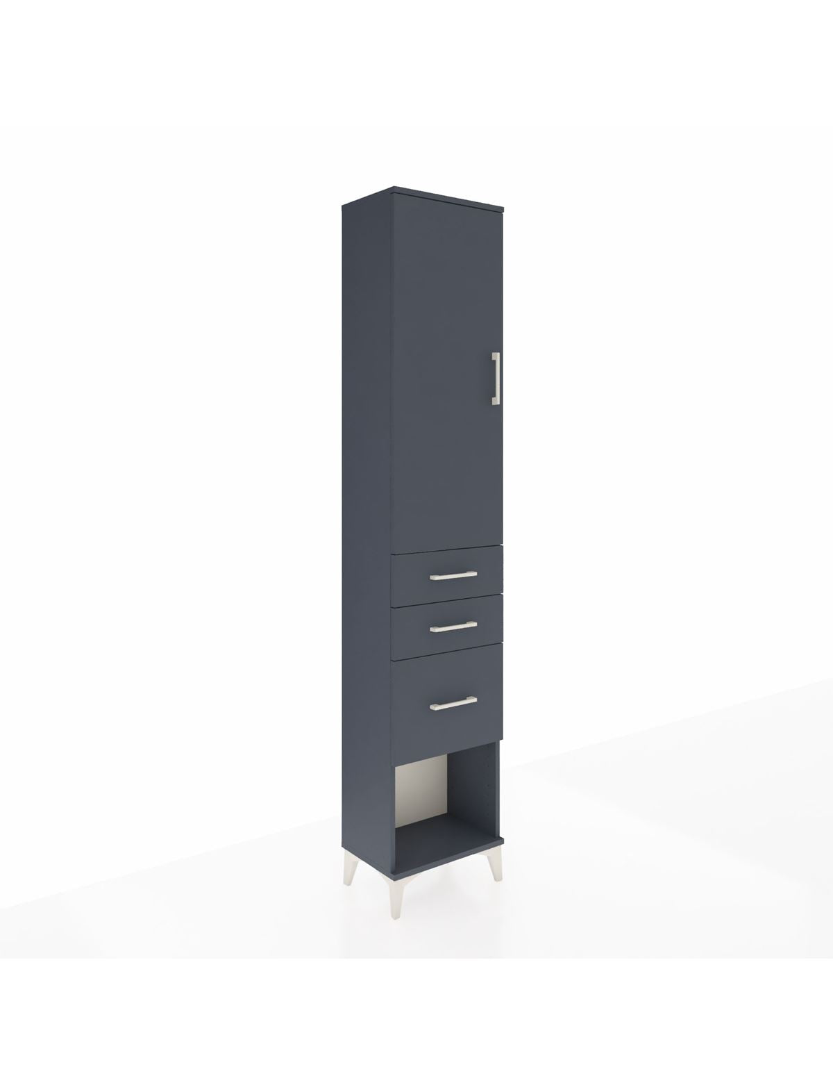 Arges Dolap 3 Raflı 3 Çekmeceli Tek Kapaklı 44x30x221 - S28M151V5A