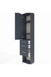 Arges Dolap 3 Raflı 3 Çekmeceli Tek Kapaklı 44x30x221 - S28M151V5A