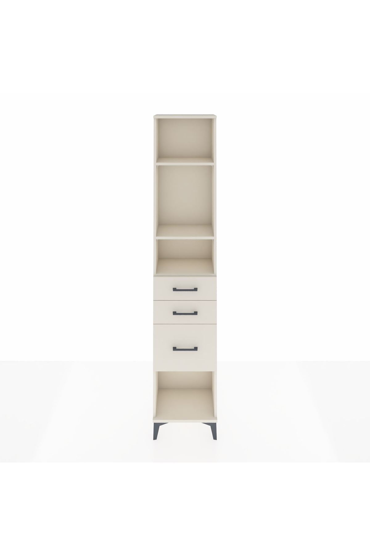 Arges Dolap 3 Raflı 3 Çekmeceli 44x30x221 - S28M152V1A