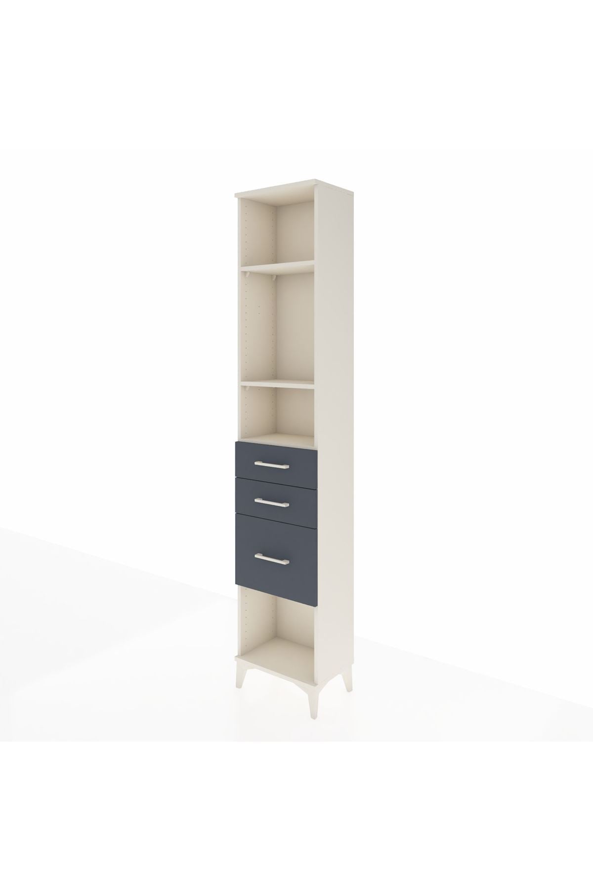 Arges Dolap 3 Raflı 3 Çekmeceli 44x30x221 - S28M152V2A