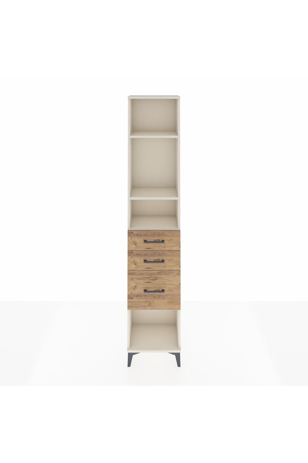Arges Dolap 3 Raflı 3 Çekmeceli 44x30x221 - S28M152V3A