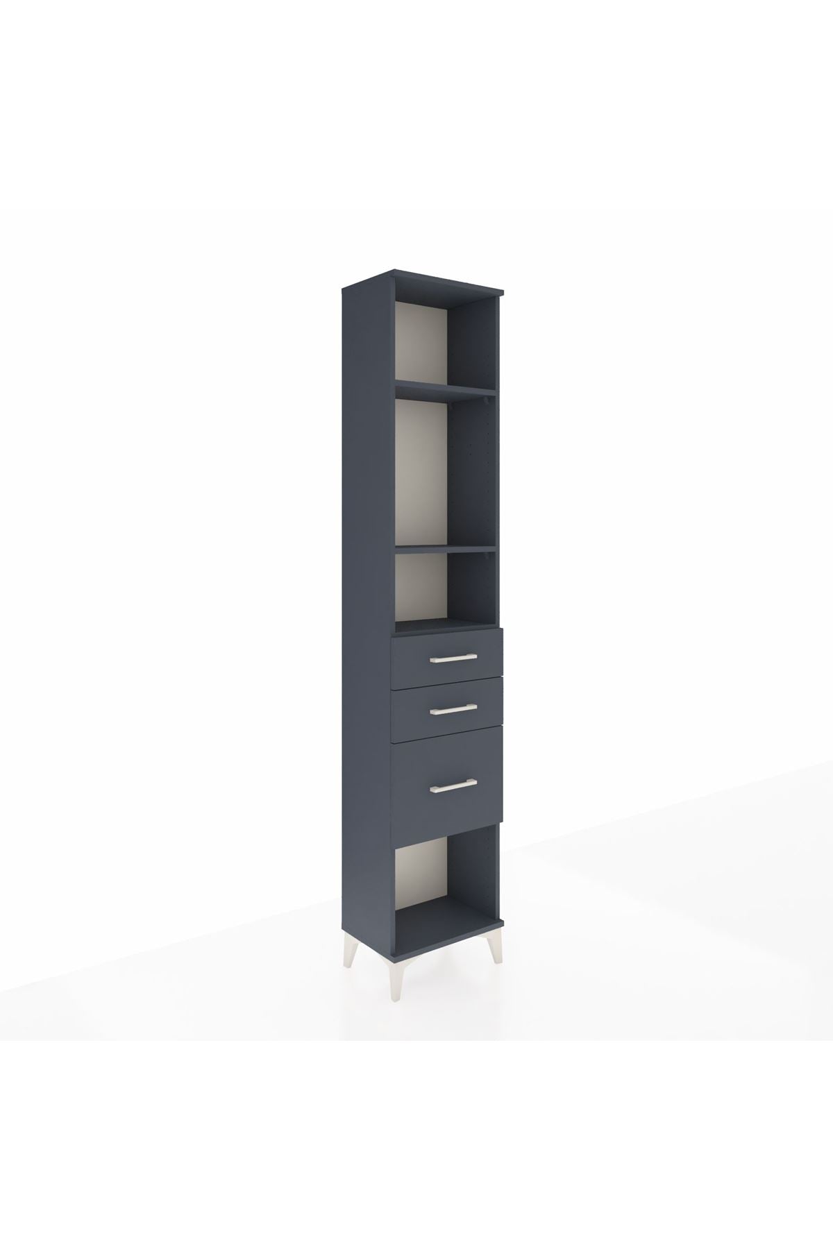 Arges Dolap 3 Raflı 3 Çekmeceli 44x30x221 - S28M152V5A