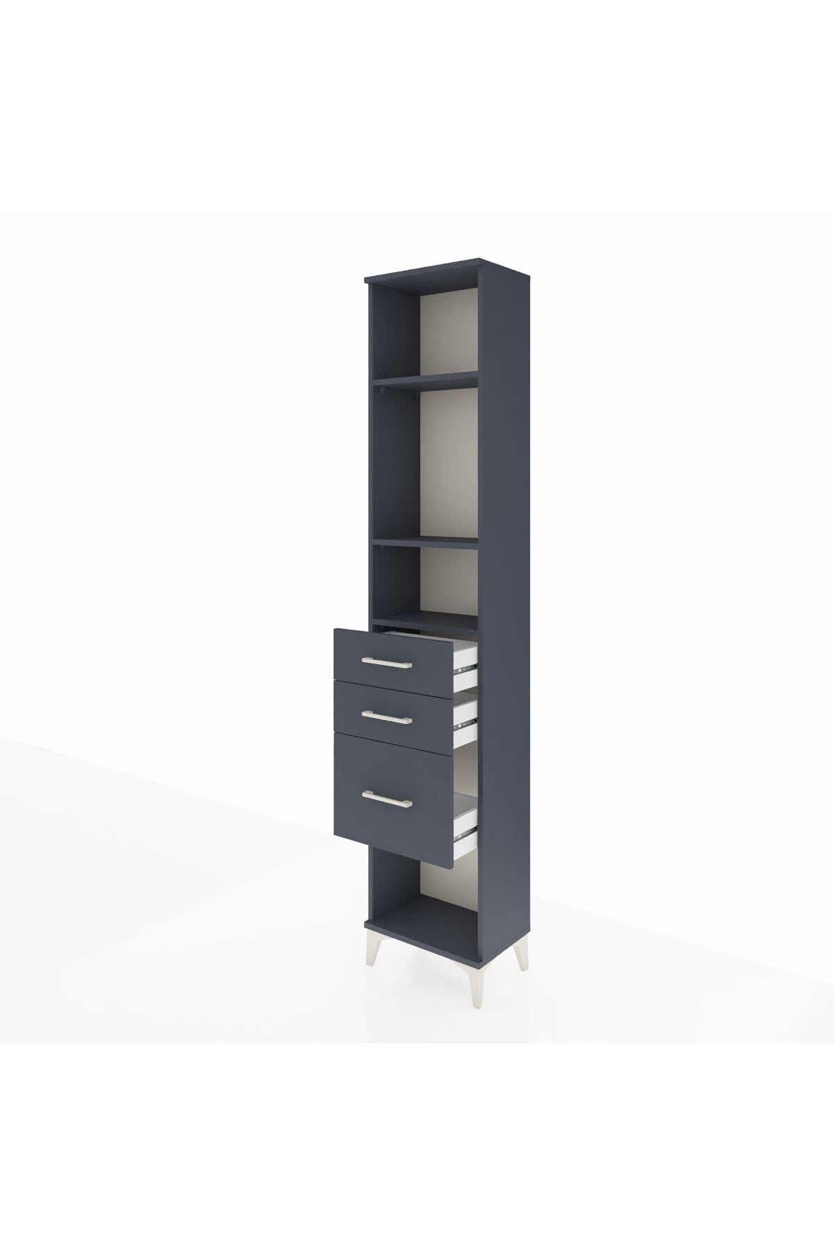 Arges Dolap 3 Raflı 3 Çekmeceli 44x30x221 - S28M152V5A