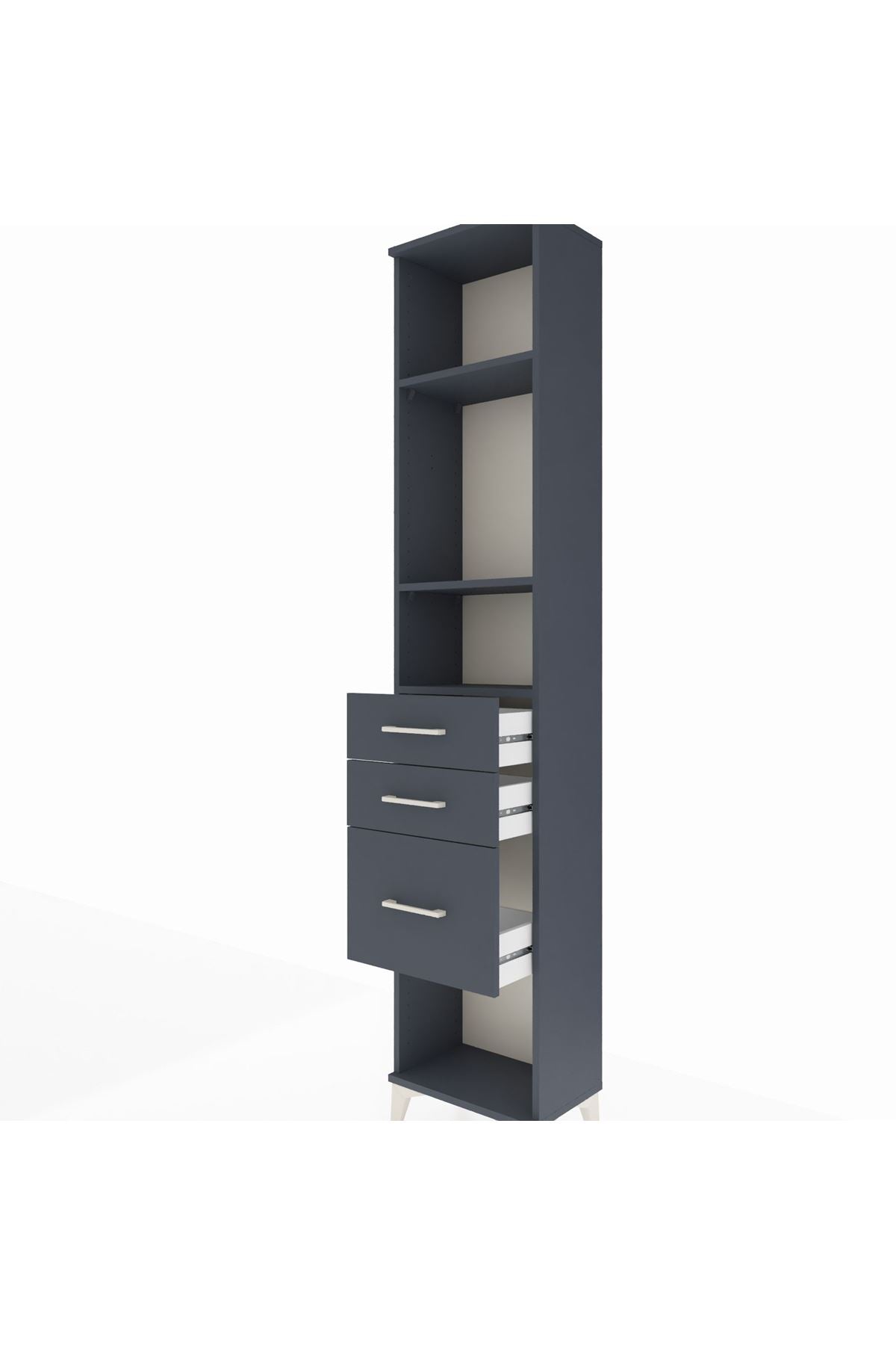 Arges Dolap 3 Raflı 3 Çekmeceli 44x30x221 - S28M152V5A