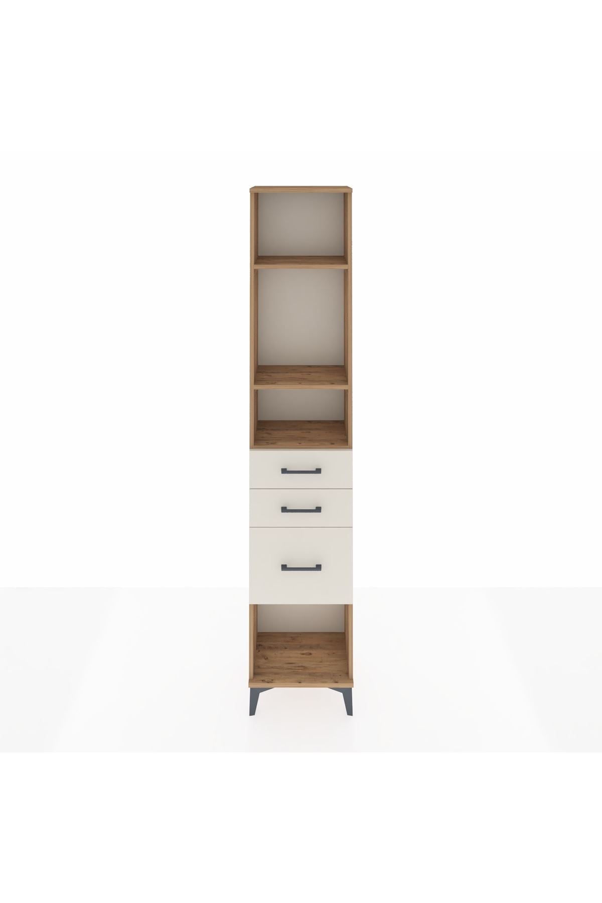 Arges Dolap 3 Raflı 3 Çekmeceli 44x30x221 - S28M152V7A