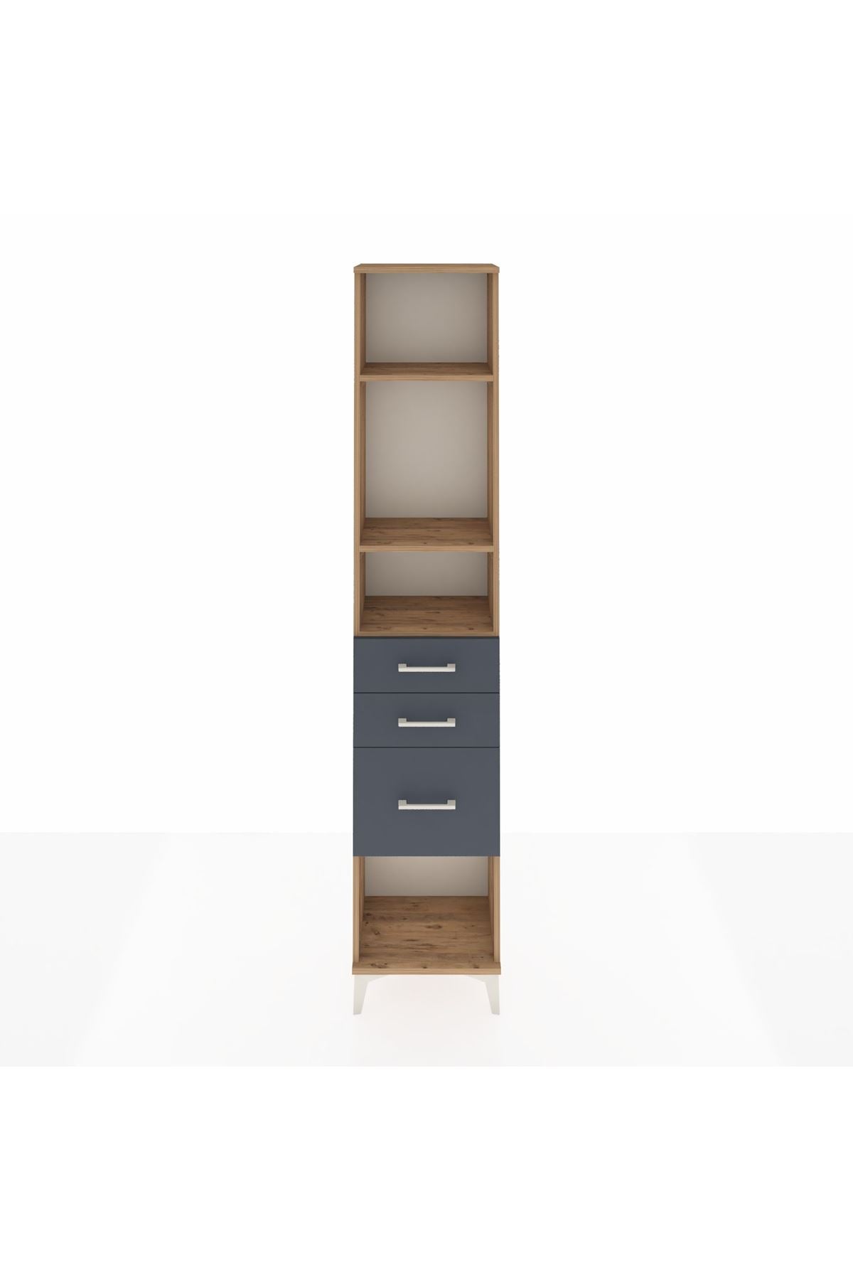 Arges Dolap 3 Raflı 3 Çekmeceli 44x30x221 - S28M152V8A
