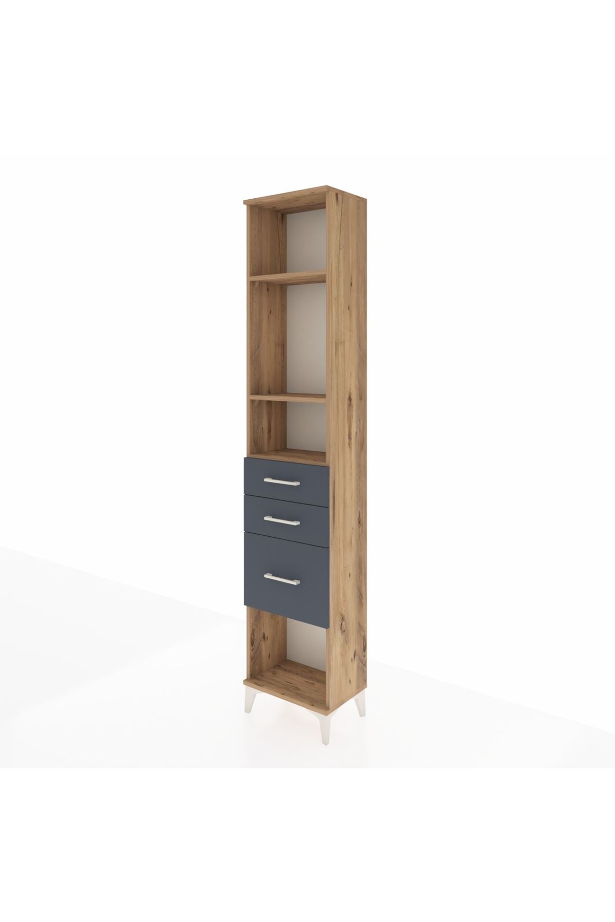 Arges Dolap 3 Raflı 3 Çekmeceli 44x30x221 - S28M152V8A