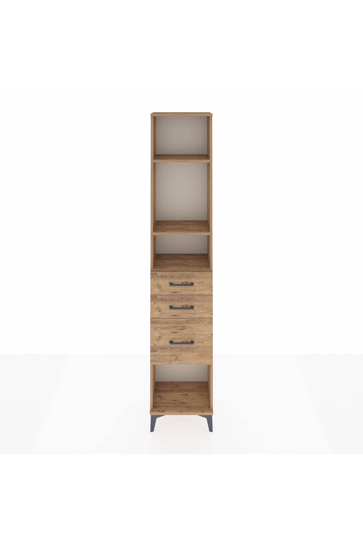 Arges Dolap 3 Raflı 3 Çekmeceli 44x30x221 - S28M152V9A