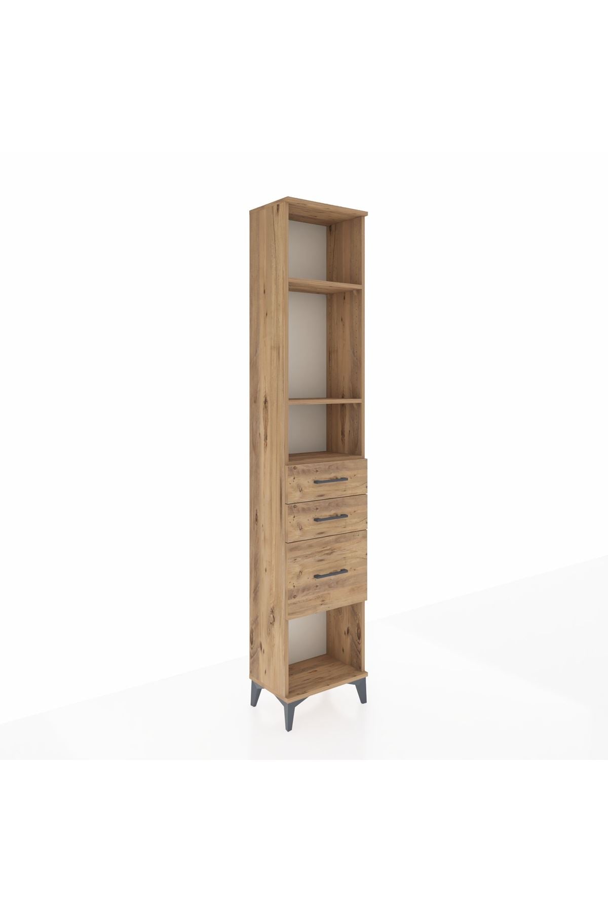 Arges Dolap 3 Raflı 3 Çekmeceli 44x30x221 - S28M152V9A