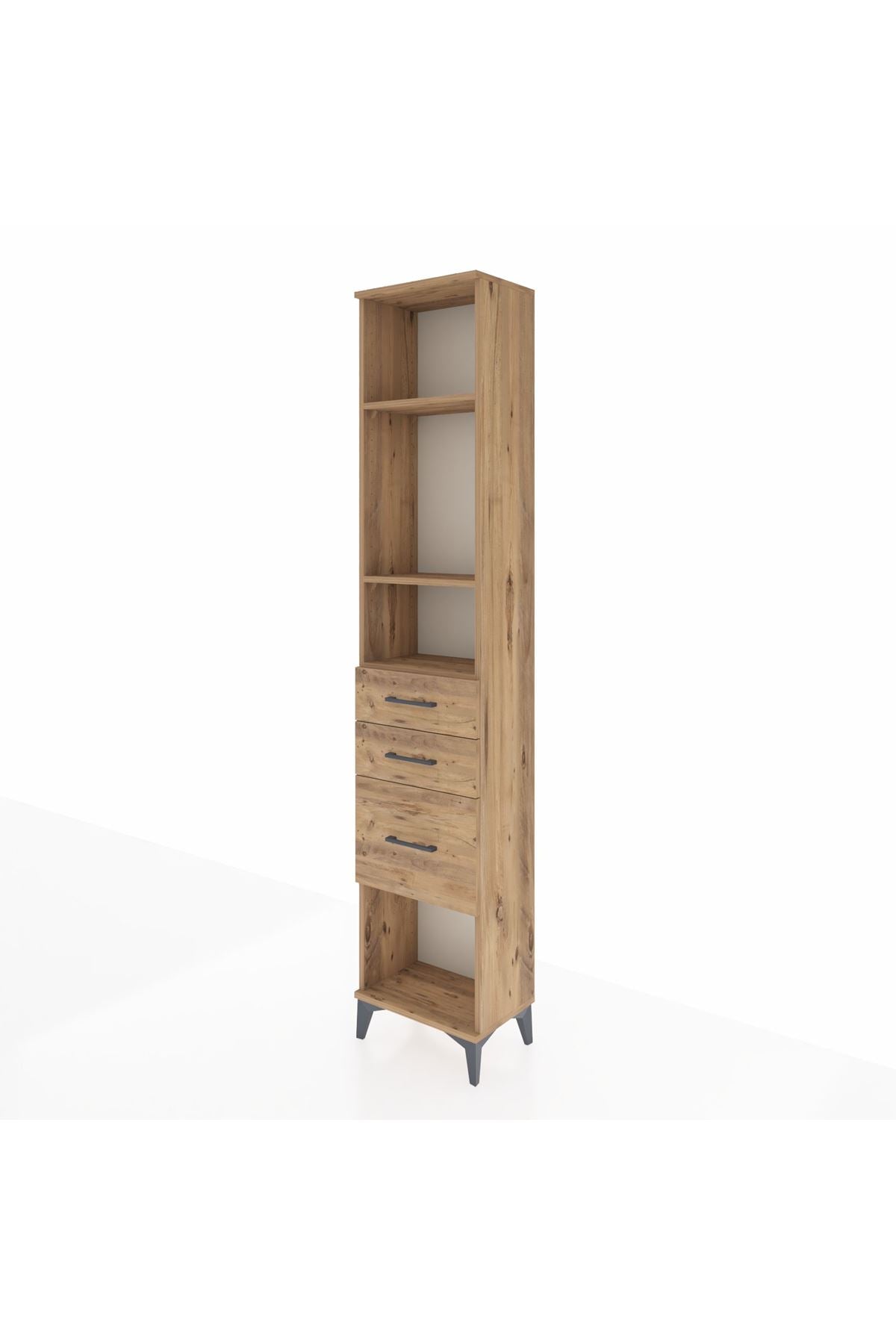 Arges Dolap 3 Raflı 3 Çekmeceli 44x30x221 - S28M152V9A