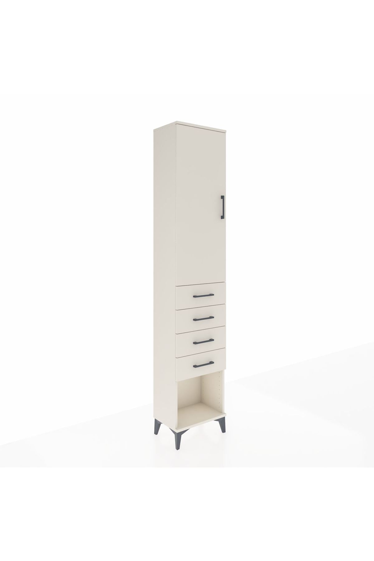 Arges Dolap 2 Raflı 4 Çekmeceli Tek Askılı 44x30x221 - S28M153V1A