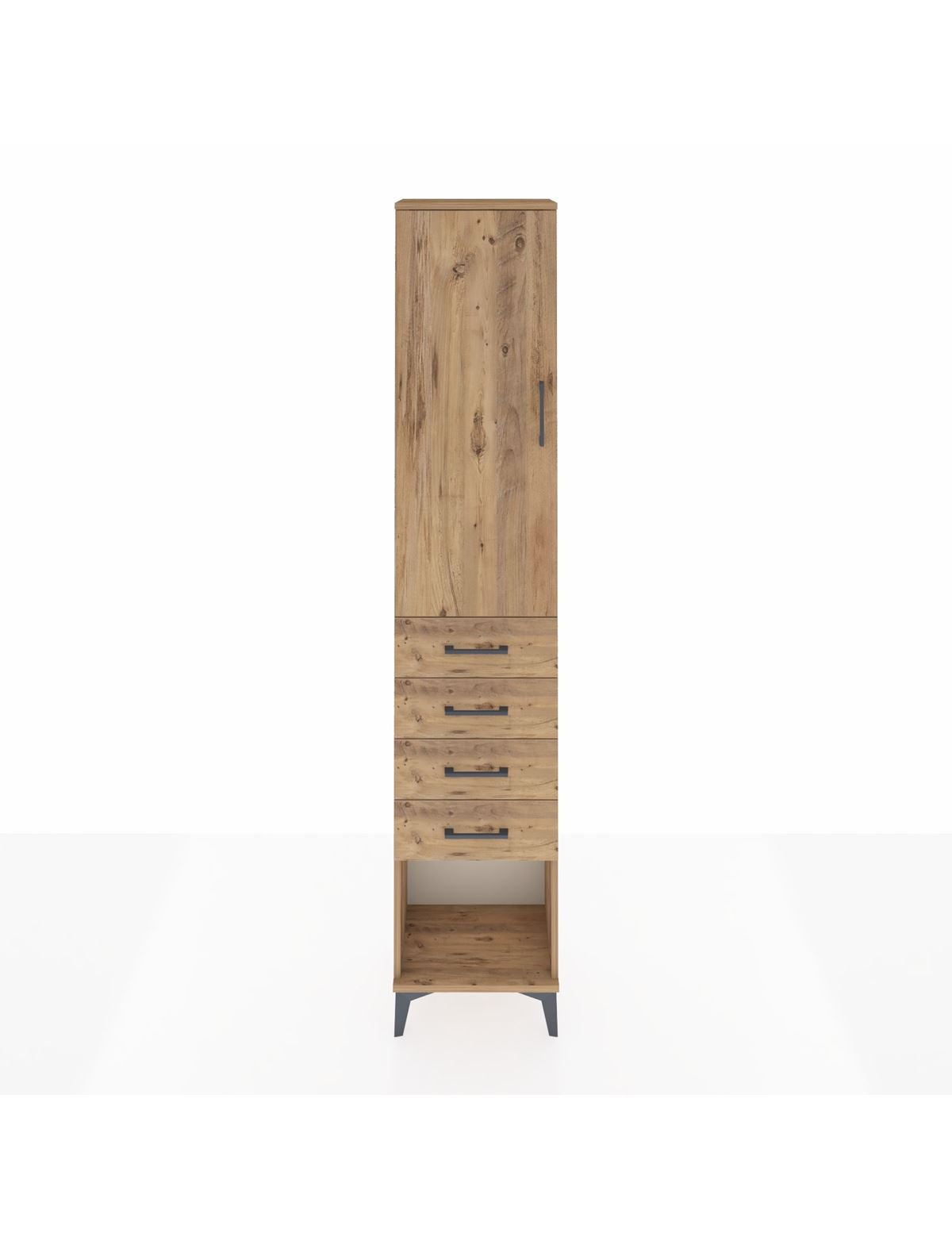 Arges Dolap 2 Raflı 4 Çekmeceli Tek Askılı 44x30x221 - S28M153V9A