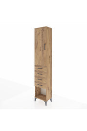 Arges Dolap 2 Raflı 4 Çekmeceli Tek Askılı 44x30x221 - S28M153V9A