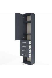 Arges Dolap 3 Raflı 4 Çekmeceli Tek Kapaklı 44x30x221 - S28M154V5A