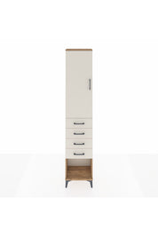 Arges Dolap 3 Raflı 4 Çekmeceli Tek Kapaklı 44x30x221 - S28M154V7A