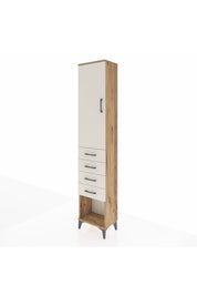 Arges Dolap 3 Raflı 4 Çekmeceli Tek Kapaklı 44x30x221 - S28M154V7A