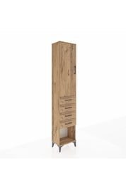 Arges Dolap 3 Raflı 4 Çekmeceli Tek Kapaklı 44x30x221 - S28M154V9A
