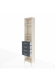 Arges Dolap 3 Raflı 4 Çekmeceli 44x30x221 - S28M155V2A