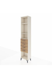 Arges Dolap 3 Raflı 4 Çekmeceli 44x30x221 - S28M155V3A