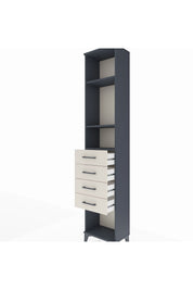 Arges Dolap 3 Raflı 4 Çekmeceli 44x30x221 - S28M155V4A