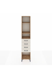 Arges Dolap 3 Raflı 4 Çekmeceli 44x30x221 - S28M155V7A