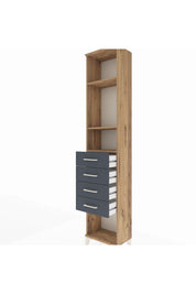Arges Dolap 3 Raflı 4 Çekmeceli 44x30x221 - S28M155V8A