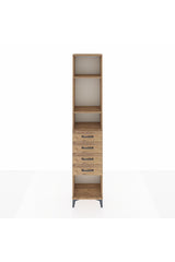 Arges Dolap 3 Raflı 4 Çekmeceli 44x30x221