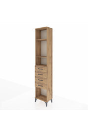 Arges Dolap 3 Raflı 4 Çekmeceli 44x30x221 - S28M155V9A