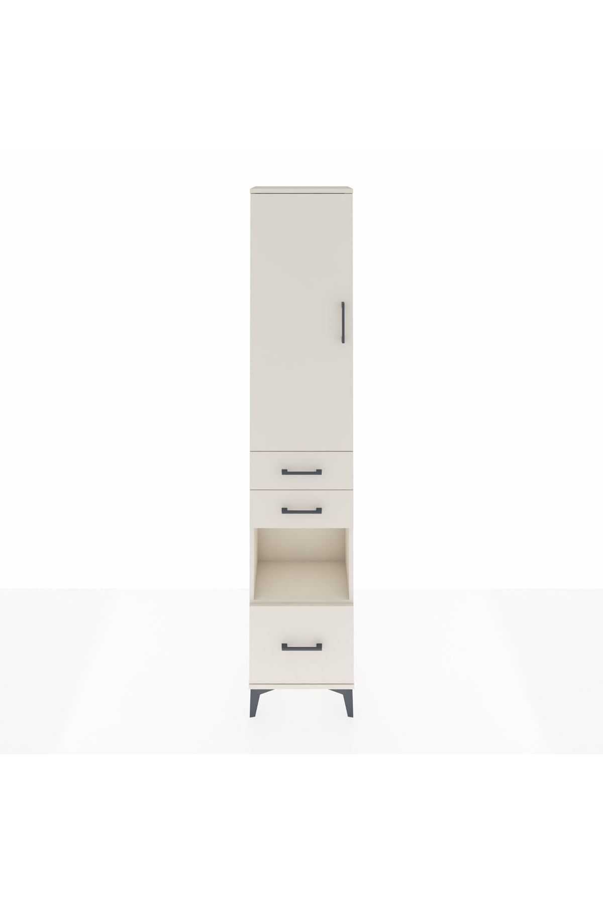 Arges Dolap 3 Raflı 3 Çekmeceli Tek Askılı 44x30x221 - S28M156V1A