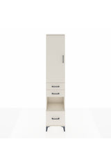 Arges Dolap 3 Raflı 3 Çekmeceli Tek Askılı 44x30x221