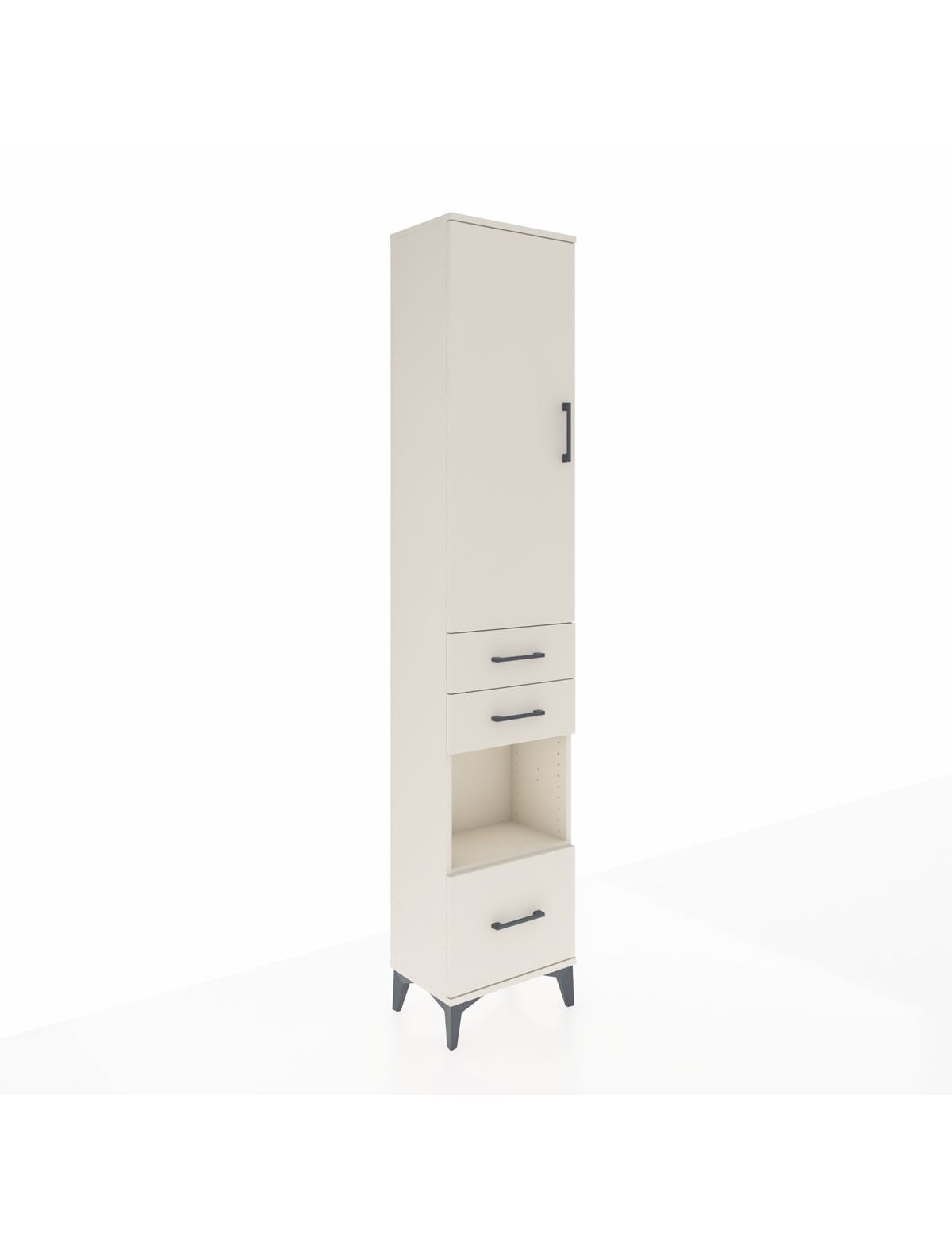 Arges Dolap 3 Raflı 3 Çekmeceli Tek Askılı 44x30x221 - S28M156V1A