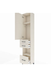 Arges Dolap 3 Raflı 3 Çekmeceli Tek Askılı 44x30x221 - S28M156V1A