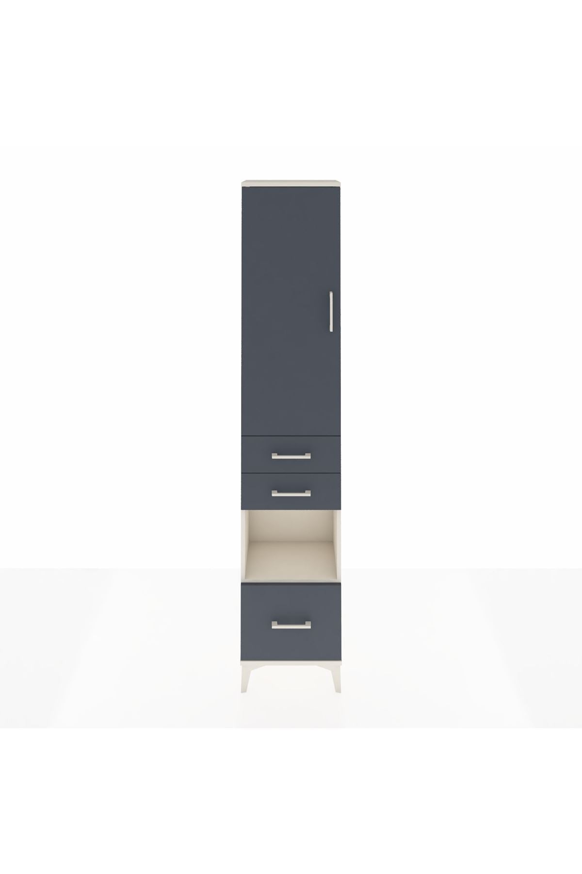 Arges Dolap 3 Raflı 3 Çekmeceli Tek Askılı 44x30x221 - S28M156V2A