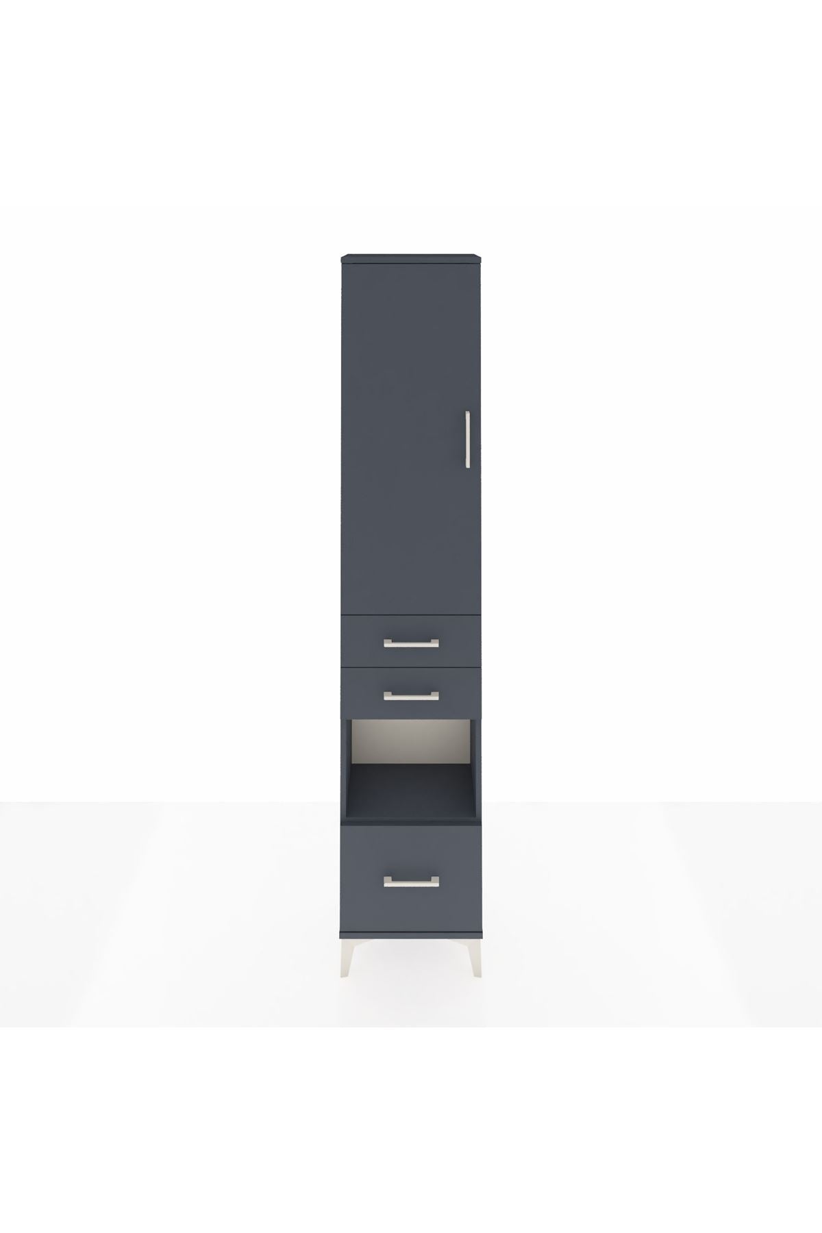 Arges Dolap 3 Raflı 3 Çekmeceli Tek Askılı 44x30x221 - S28M156V5A