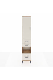 Arges Dolap 3 Raflı 3 Çekmeceli Tek Askılı 44x30x221 - S28M156V7A