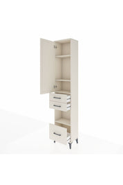 Arges Dolap 4 Raflı 3 Çekmeceli Tek Kapaklı 44x30x221 - S28M157V1A