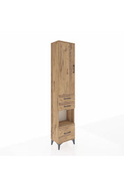 Arges Dolap 4 Raflı 3 Çekmeceli Tek Kapaklı 44x30x221 - S28M157V9A