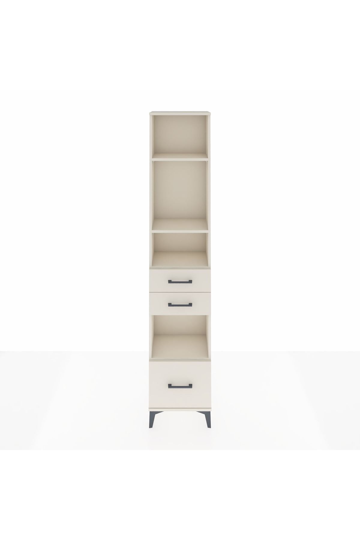 Arges Dolap 4 Raflı 3 Çekmeceli 44x30x221 - S28M158V1A
