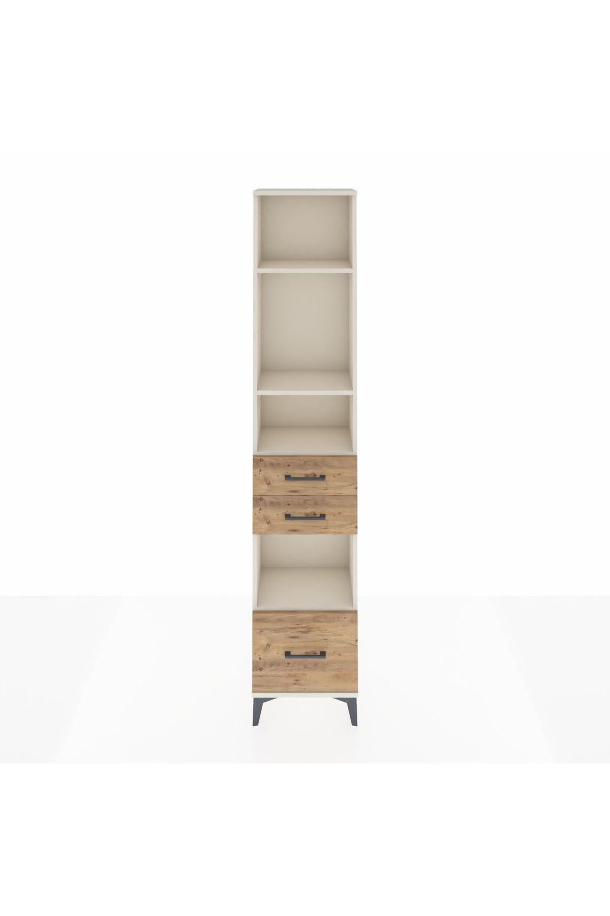 Arges Dolap 4 Raflı 3 Çekmeceli 44x30x221 - S28M158V3A