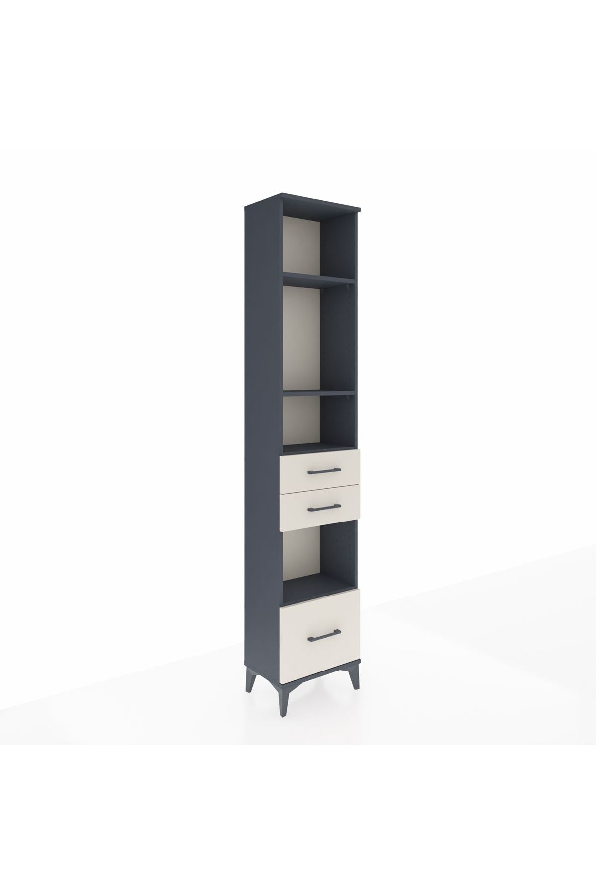 Arges Dolap 4 Raflı 3 Çekmeceli 44x30x221 - S28M158V4A