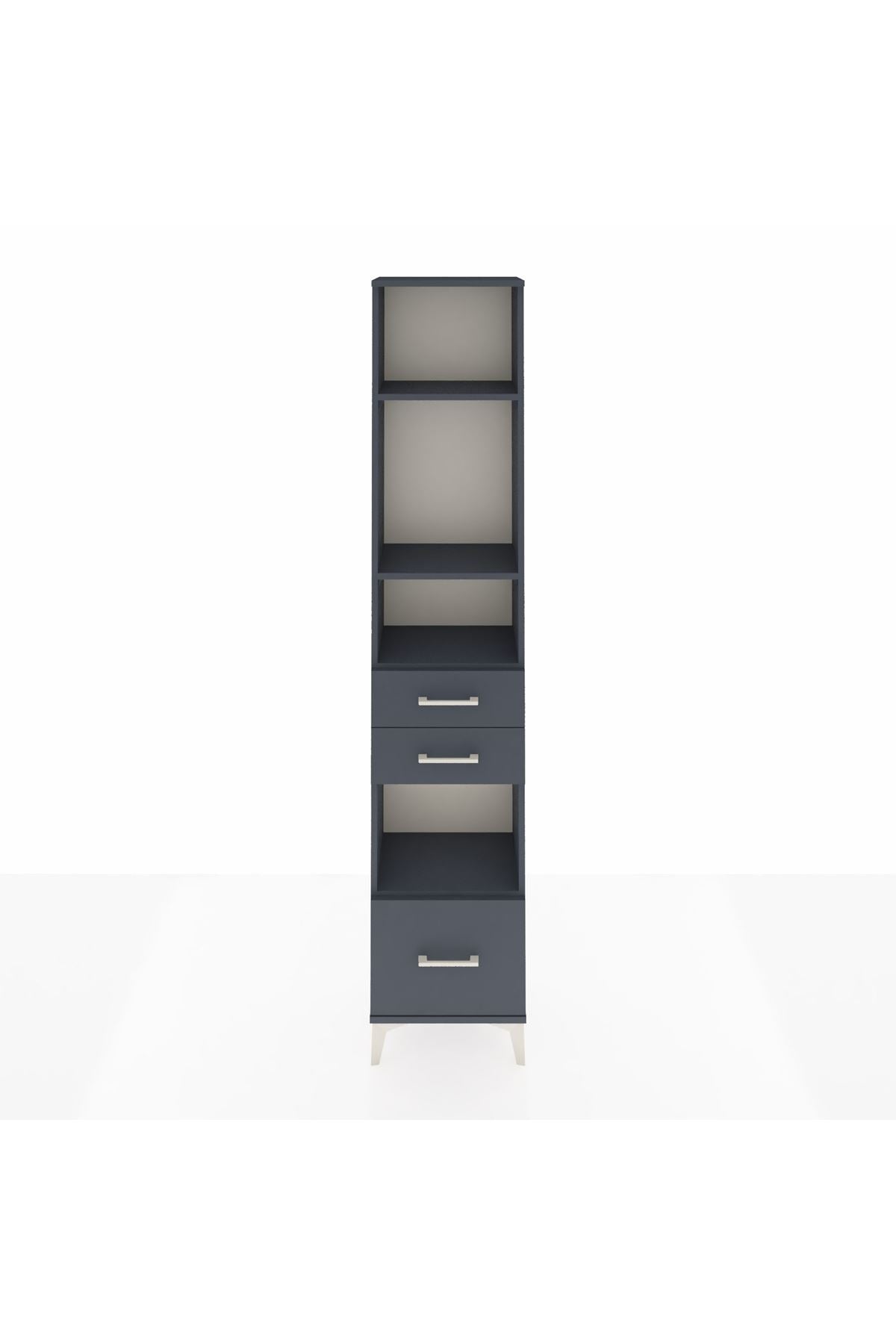 Arges Dolap 4 Raflı 3 Çekmeceli 44x30x221 - S28M158V5A