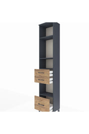 Arges Dolap 4 Raflı 3 Çekmeceli 44x30x221 - S28M158V6A